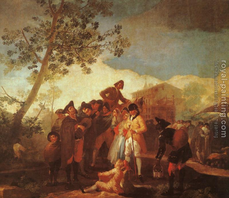 Francisco De Goya : Blind Man Playing the Guitar II